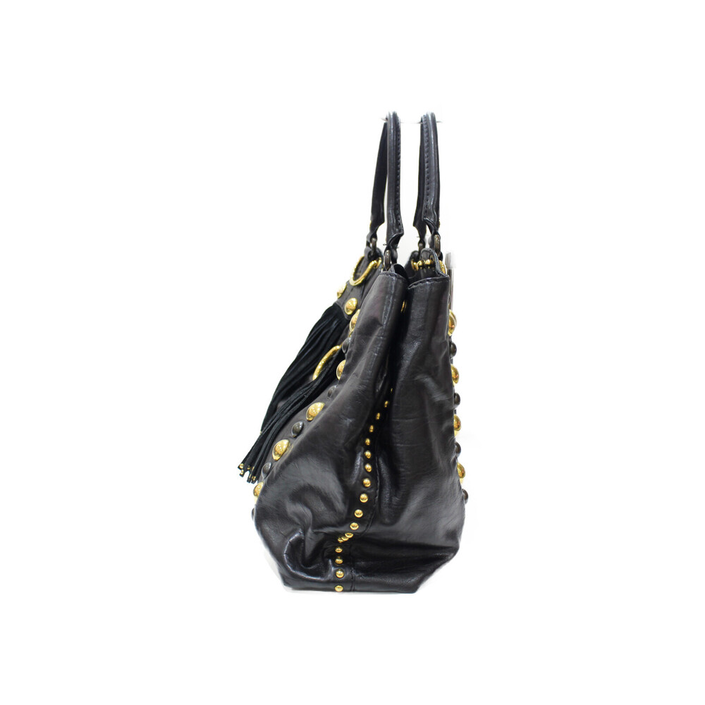Gucci Black Bag Tote Babushka Leather